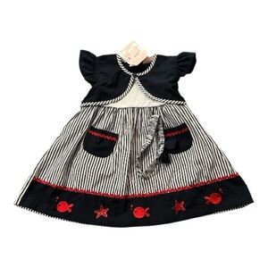 Rock-a-Bye Baby Girls Sailor Dress Headband 18-24M Striped NWT Nautical